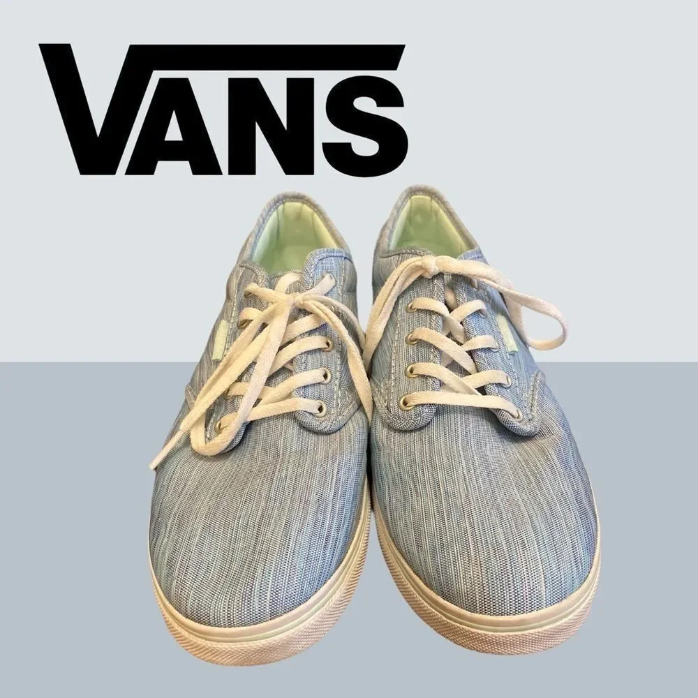 Vans Women's Low Top Blue Sneakers 10